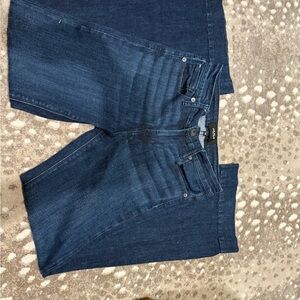 HAALA BELLA: Trouser Jeans in Deep Blue